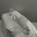 Reading Pillow for Bed, Lying, Leaning and Prone, Ergonomic Memory Foam Bed Wedge Pillow for Headboard, Chin & Back Support Pillows on Bedrest Couch Floor- Grey (Gray)