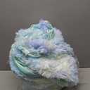 EMME Luxury Blue Fuzzy Duvet Cover Set King Size 3 Pieces Fluffy Comforter Cover Set for King Bed Shaggy and Plush Soft Bedding Duvet Covers (Tie Dye Blue, King)