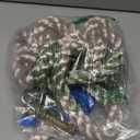 Climbing Rope for Kids, 8.2 FT Long with 4 Knotted Steps, Playground Accessories, Rope Swing for Obstacle Course, Treehouse Swingset Accessories Training for Kids Outdoor, Grey