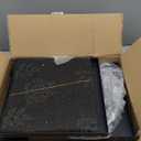 Metal Elevated Dog Bowl for Large  Raised Bowl Stand with Sprill Proof Mat and 2000ML Pet Bowls, Food & Water Bowls 16" Tall Dog Feeder for Large Breed (Height-15.5inch, Black - XL Cute Dog Mat)