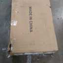 Wooden Blue Kids Study Desk and Chair Set with Light, Charging Station and 2 Drawers, Children Desk with 3 Open Hutch and Shelves, Girls Study Desk for Kids Bedroom-002