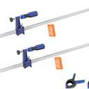 VEVOR Bar Clamps for Woodworking, 2-Pack 36 inch Opening, Lockable F-Clamp with 600 lbs Load Limit, 2-1/2 inch Depth, Cast Iron and Carbon Steel, Easy to Use, Wood Clamps for Woodworking Metal Working