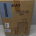 Joyway Expandable Carry On Luggage Sets with Front Pocket, Brown, 3 Piece Sets