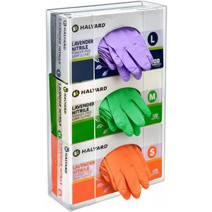 Azar 255630 Acrylic Gloves Box Dispenser Holder Wall Mount Glove and Facial Tissue Wire Rack for Kitchen, Cleaning Closet, Lab, Exam, Office, Laboratory, Healthcare, Hospital (L)