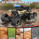Remote Control Monster Truck, RC Cars Rock Crawler RC Truck with 2 Rechargeable Batteries, Metal Exterior & LED Lights, Large Boy Toys for Ages 4-7, 8-12 & Adults Great Gift, 18 inches x 8.6 inches x 7.8 inches