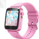 NBKLS Kids Smart Watch for Girls with 1.54" HD Touch Screen, Selfie Camera & Video, 26 Puzzle Games, Flashlight, Music Player, Pedometer, Kids Watch Birthday for Girls Ages 3-12 (Salmon Pink)