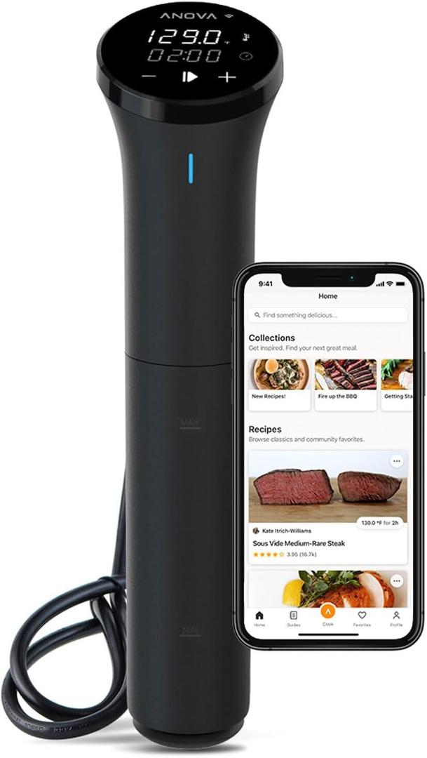Anova Culinary Sous Vide Precision Cooker Nano 3.0, 800 watts (Black)