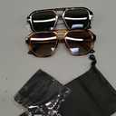 livho Trendy Polarized Square Aviator Sunglasses Women Men Square Eyewear Frame, Retro Sun Glasses for Women Men 2025 Shades