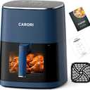 CARORI 6 Qt Air Fryer with Viewing Window, 12 Presets, 1700W, 400°F Max, Large Nonstick Dishwasher-Safe Basket, Bake, Roast, Reheat, Dehydrate, Blue