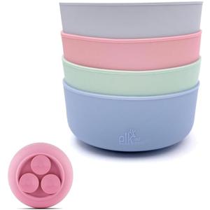Elk and Friends Kids Porcelain Bowl Silicone Suction Sleeves | Microwave & Dishwasher Safe (Blush/MistyBlue/Lilac/Sage) Elk and Friends Kids Porcelain Bowl Silicone Suction Sleeves | Microwave & Dishwasher Safe (Blush/MistyBlue/Lilac/Sage)