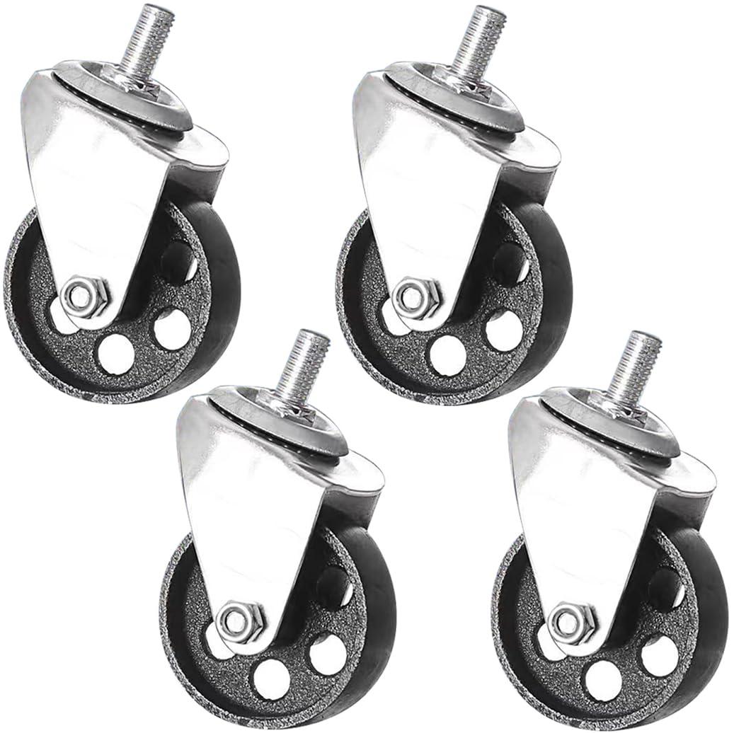 Transmission Jacks Casters, Cast Iron Caster Wheels, Transmission Jack Replacement Parts, Pack of 4