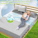 Grounding Sheets for Bed, 92% Organic Cotton + 8% Pure Silver Fiber,Enjoy The Grounding Effect Indoors, for Better Sleep, Pain and Stress Relief, Grounding Mat Set Comes with Grounding Cord