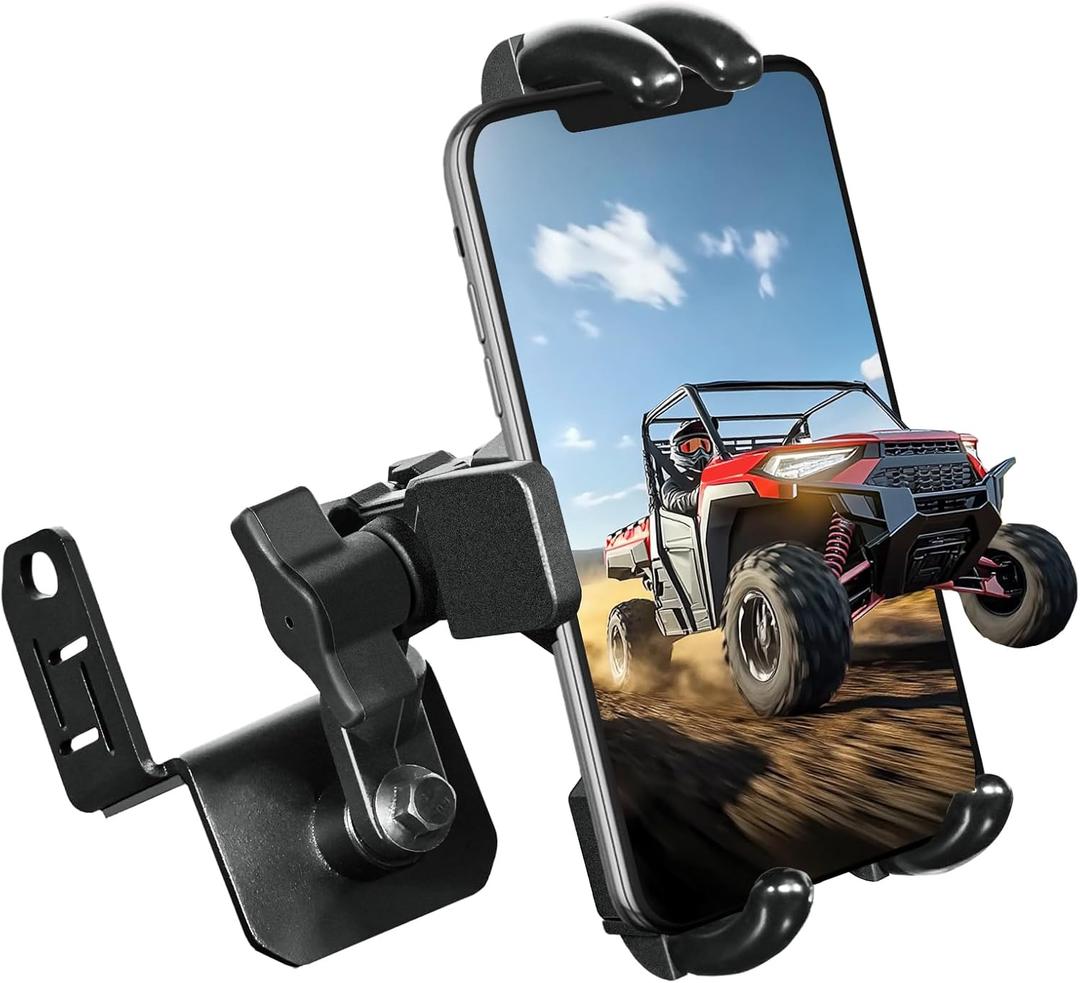 StarknightMT Ranger XP 1000 Phone Holder Fits Devices of 5.2"-7.7" Length, 360 Adjustable Ranger Phone Mount Compatible with Polaris Ranger XP/Crew XP 1000 (Except Northstar Edition Models)