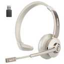 Wireless Headset, Bluetooth Headphones with Microphone Noise Canceling & Mute, Trucker Bluetooth Headset with USB Dongle for Cell Phone Computer Zoom Meetings Office Remote Work Call Center