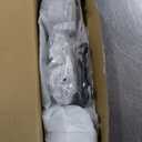 SMARTSTANDARD 28in x 84in Sliding Barn Door with 5ft Barn Door Hardware Kit Included, Unfinished Solid Spruce Wood Door, Assembly Required, DIY, Stainable, Natural