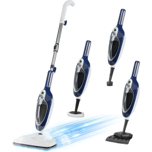 Steam Mop - 10-in-1 Floor Steamer Detachable MultiPurpose Handheld Steam Cleaner for Hardwood/Tile/Laminate All Floors Carpet Cleaning with 11 Accessories for Whole Home Use(Blue).