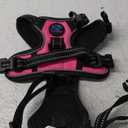 PHOEPET No Pull Dog Harnesses for Small Dogs Reflective Adjustable Front Clip Vest with Handle 2 Metal Rings 3 Buckles [Easy to Put on & Take Off](XS, Pink)