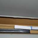 BlastHome Non-Adjustable Luxury Curtain Rods for Windows, 1 Rod Set, 7 foot Fixed Length (Two Rods Connect for a Seamless Look), Tuxedo Black