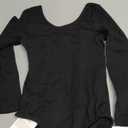 iMucci Leotards for Girls Ballet Leotard Gymnastics Leotards for Girls Dance Leotard for Toddler Ballerina Kids 2-14 Years (Medium, Long Sleeve-black)