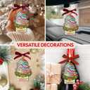 7 x NewEleven Book Lovers Gifts - Cute Present, Book Lover Gifts for Women, Men, Reader - Book Ornaments for Christmas Tree from Friend, Family - Christmas Orrnament