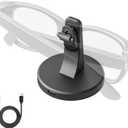 TUZTUALA Charger for Ray Ban Meta with 60W USB-C Cable, Fast Charging Stand with Scratch-Free Silicone & Anti-Slip Base, Accessories Compatible with Meta RayBan Wayfarer, Skyler & Headliner Glasses