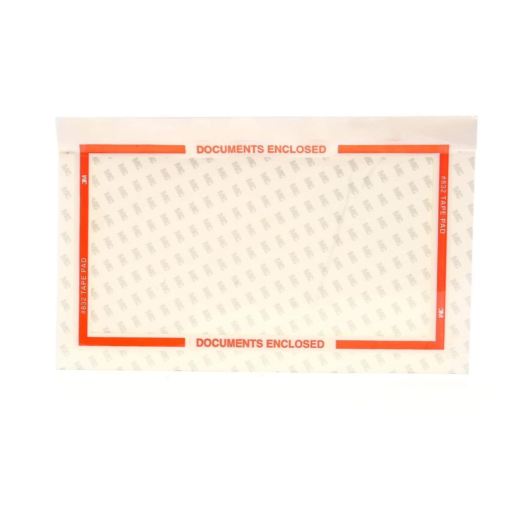 3M Scotch Pouch Tape Sheets 832 Clear, 6 in x 10 in (25 sheets per Pad) (Pack of 39 Pads)