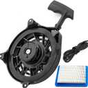 Anxingo 497680 Recoil Starter Assembly Replacement for B&S 6.75 Craftsman Toro Troy-Bilt Tb210 TB230 Lawn Mower Pull Start Assembly Replace Oregon 31-068, Rotary 12368 with Air Filter