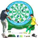 ITEFDTUTNE Innovative Bucket Golf Games, Giant Darts with Over 10 Golf Games, Oversized Backyard Golf Game with Air Pump, Portable Yard Games for Adults, Outside Carnival