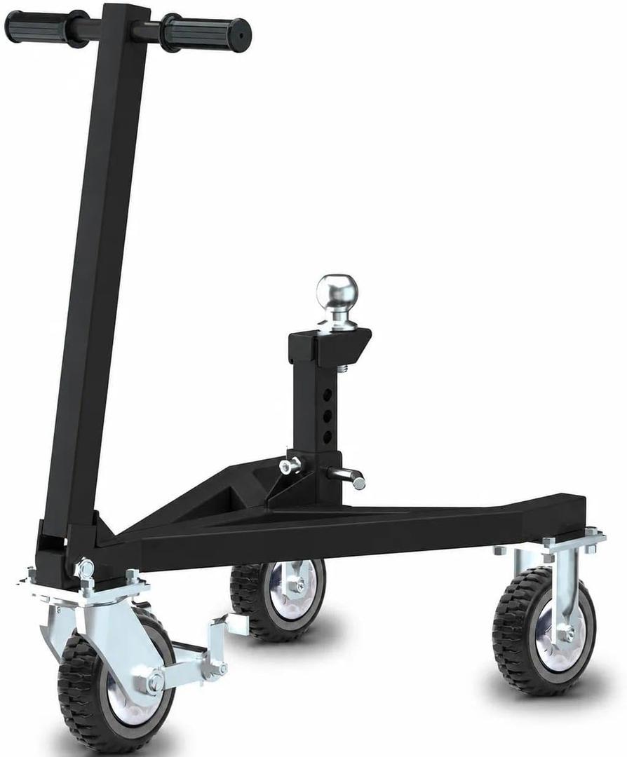 Trailer Dolly, Heavy Duty Trailer Mover with 2 Inch Hitch Ball (Black)