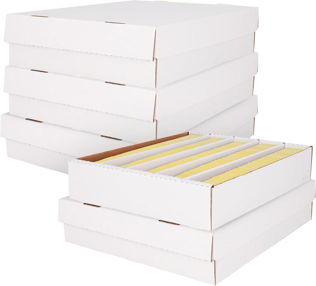 BCW Super Monster 5 Row Trading Card Storage Box - 5ct | Holds 5000 Standard Trading Cards & 7000 Gaming Cards | Card Storage Box for Basketball, Football, MTG, Pokemon