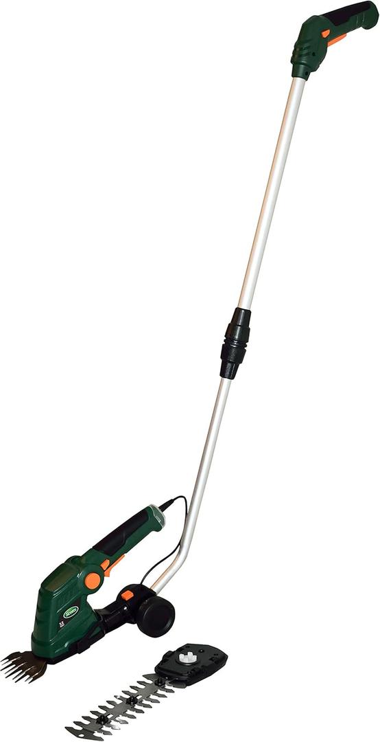 Scotts Outdoor Power Tools LSS10272PS 7.5-Volt Lithium-Ion Cordless Grass Shear/Shrub Trimmer with Wheeled Extension Handle, Green