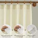 KangBang Pinch Pleated Sheer Curtains 72 Inches Long 2 Panels, 42"W x 72"L