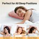 Ear Piercing Pillow for Side Sleepers with Ear Inflammation & Pressure, Soft Velvet Adjustable Ear Guard Pillow with Removable & Washable Cover (Pink, Pillow & Cover)