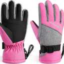 Kids Winter Gloves-3M Thinsulate Snow Waterproof Ski Cold Weather Insulated Outdoor Snowboard Gloves for Boys Girls Youth (M)