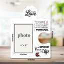 Romantic Couple Picture Frame Displays 4x6 Photo, Engagement Anniversary Wedding Photo Frame for Couples, You're an Important Piece Love Gifts for Girlfriend Boyfriend, 8x10 inches