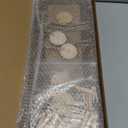 Hanging Photo Display with 30 Clips and Linen Board, Rustic Wood Picture Frames Collage for Wall Decor, Vintage Dorm Room Bedroom Home Decor, Gifts for Women, Teens and Girls (Beige)