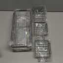 EUDELE Adhesive Shower Caddy, 5 Pack Rustproof Stainless Steel Bath Organizers With Large Capacity, No Drilling Shelves for Bathroom Storage & Home Decor (XL size, Black)