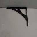 Shelf-Made Manhattan Decorative Shelf Bracket, Black, 12-inches