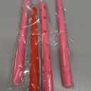 Nuanchu 4 Pcs Valentine Decorative Taper Candles 3D Heart Dripless Candlesticks Pink Red Spiral Taper Candles for for Valentine Anniversary Home Table Decoration Wedding Holiday Gift