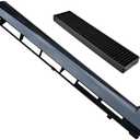 MDX61912701+5230W1A003A Microwave Vent Grille Kits Fits for LG Replacement 2119394,AP5202555,EAP3535252,PS3535252 Top Vent Accessory (1pc MDX61912701 + 1pc 5230W1A003A) Black
