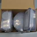 40 PCS Food Storage Containers with Lids Airtight (20 Lids &20 Containers) - Leakproof Meal-Prep Containers for Kitchen Storage Reusable Plastic Microwave/Dishwasher Safe with Labels & Pen