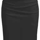 CIDER Women Summer Sleeveless Maxi Dresses Ruched Bodycon Long Wedding Guest Dress Cocktail Evening Gown (Medium, Black)