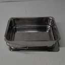 ExcelSteel Stainless Steel Stovetop Smoker, 14 1/2" X 10 1/2" X 4", Silver, Medium