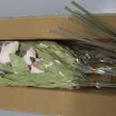 VIERENA 12 Pcs Faux Silk Peony Artificial Flowers for Vase -27", Bulk Fake Peonies Branches with Stems for DIY Bouquet Centerpieces Wedding Fillers Arrangements Shower Decorations (Beige)