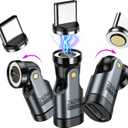 A.S 240W USB C Magnetic Adapter (3Pack), Gen3 USB C 90 Degree Adapter/C Right Angle Adapter/180 Degree USBC Adapters/USBC to USBC Adapters for Phone 16/15, Ma-Book Pro/Pad Series, Samsung