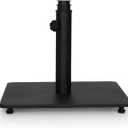 Backyard Expressions 25 Lb Steel Patio Umbrella Base Stand, Black | 25 Lb Steel Design, Low-profile Shape, Fits 1.5 To 2 In Poles, Adjustable Knob, Great For Patio Table Umbrellas
