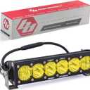 Baja Designs OnX6+ Straight LED Light Bar 10-inch for Jeeps, Off-Road 4x4, Trucks, UTV, ATV, SUV (Driving Combo; Amber)