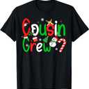 Cousin Crew Christmas Xmas Lights Family Matching Pajamas T-Shirt S
