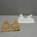 SIMIYA Womens Sports Bras, Yoga Comfort Seamless Stretchy Sports Bra for Women 2 Pack M