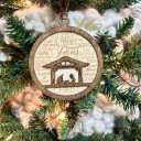 Christmas Nativity Star Ornament – Christian Christmas Ornament for Tree, Birth of Jesus Décor, Religious Gift for Christian & Catholic Families